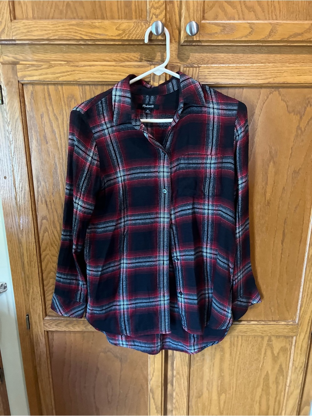 Madewell Classic Ex Boyfriend Plaid Flannel Shirt - Picture 3 of 5
